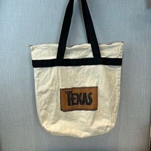 Texas Canvas Tote Bag Zip Top Reusable Ecofriendly Travel TX Lone Star State